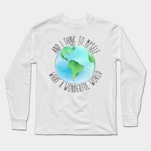 what a wonderful world Long Sleeve T-Shirt